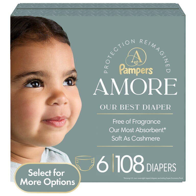 Pampers Amore S6 eComm 1/108 108 ct product package