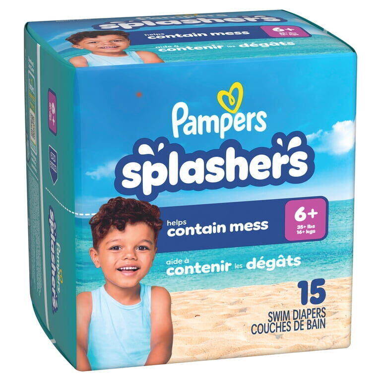Pampers SPLASH S6 JUMBO 1.5X 6/15 15 ct product package