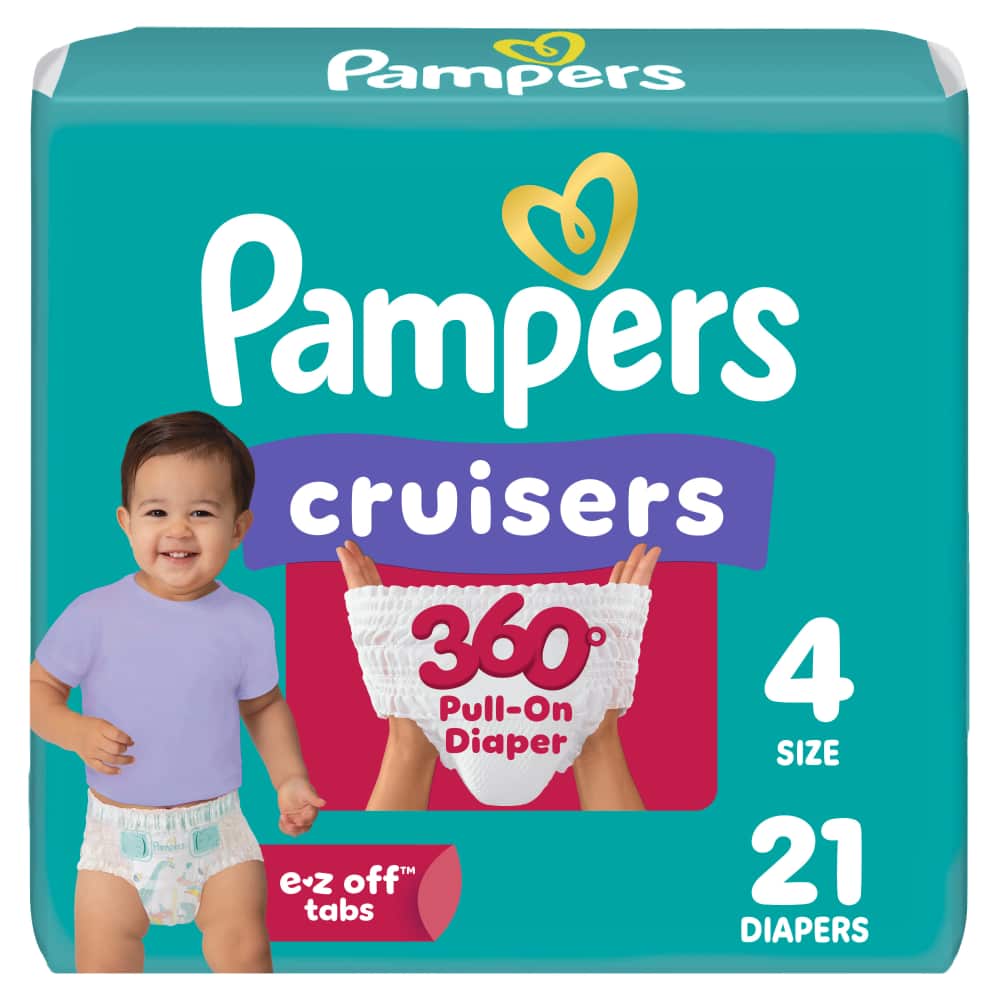 Pampers Cruis 360 S4 JUMBO 4/21 21 ct product package