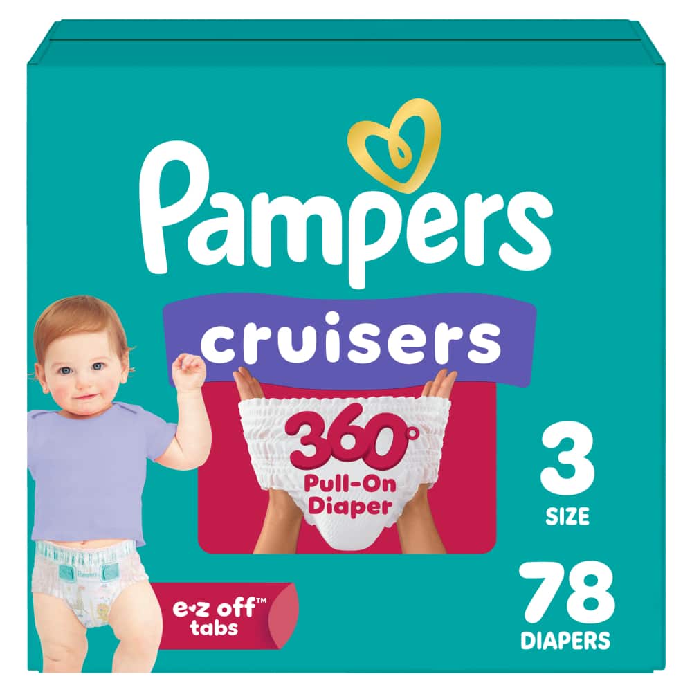 Pampers Cruis 360 S3 SUPER 1/78 78 ct product package