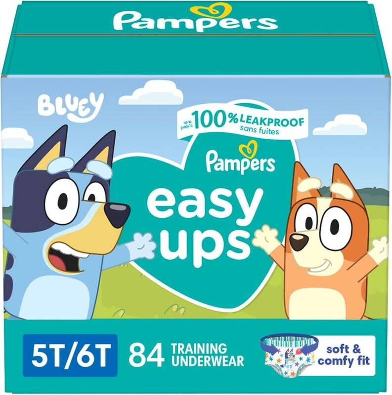Pampers EASYUP 5T6T OMS BLUEY 1/84 84 ct product package