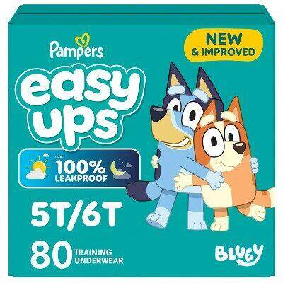 Pampers EASYUP 5T6T Enormous BLUEY 1/80 80 ct product package