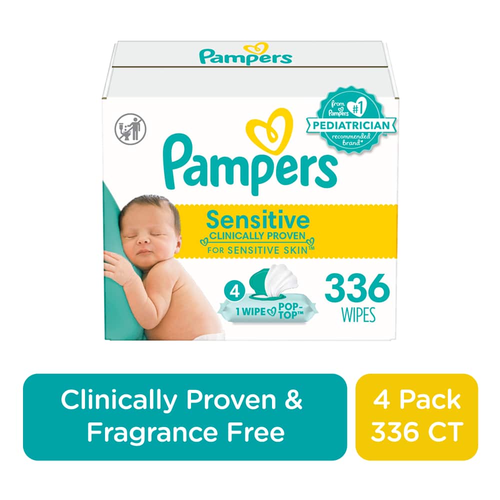 Pampers BW SENS 6X 56ctFIT 1/336 336 ct product package