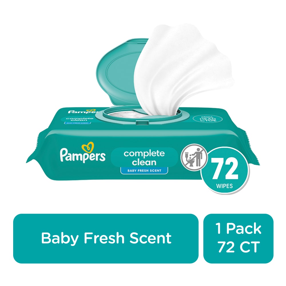 Pampers BW Clean BF 1X 72ctFIT 8/72 72 ct product package