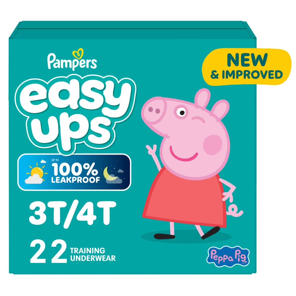 Pampers EASYUP 3T4T JUMBO PP 4/22 22 ct product package
