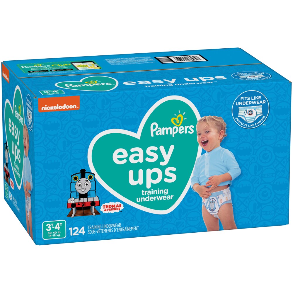 Pampers EASYUP 3T4T OMS BLUEY 1/124 124 ct product package