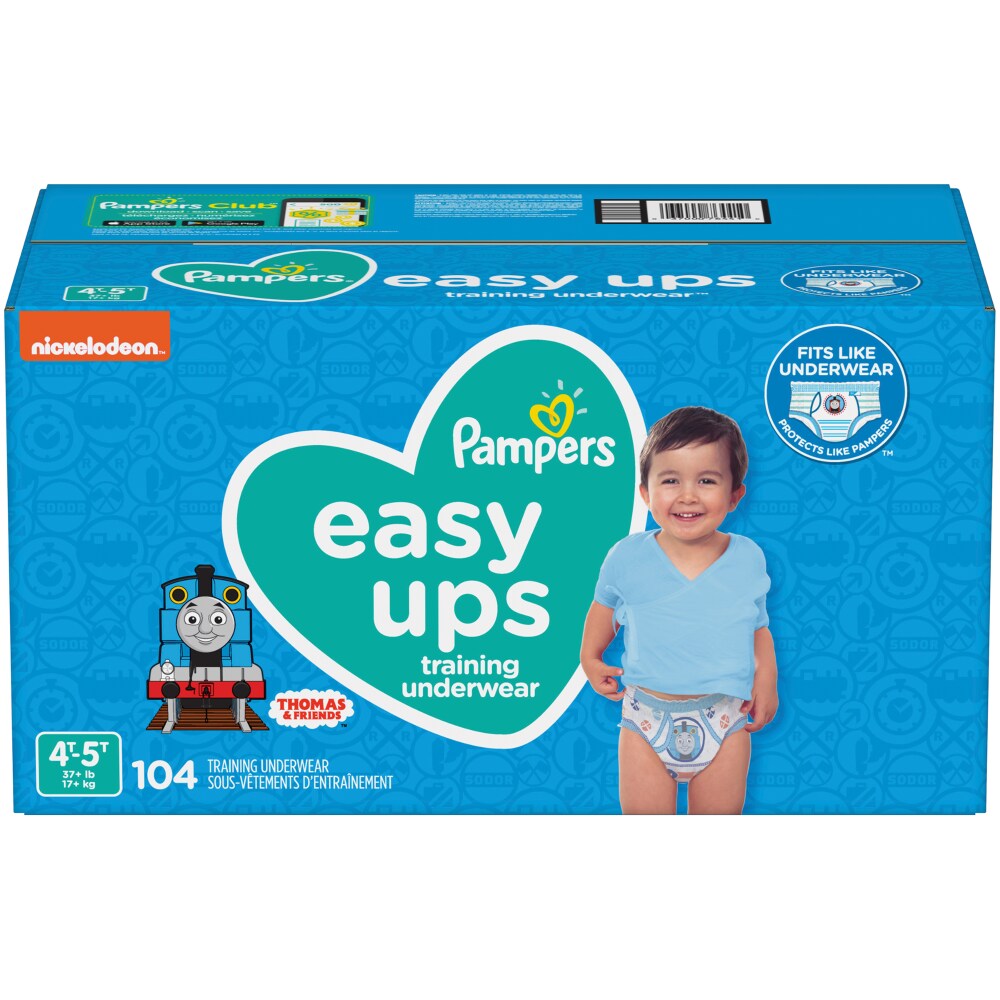Pampers EASYUP 4T5T OMS BLUEY 1/104 104 ct product package