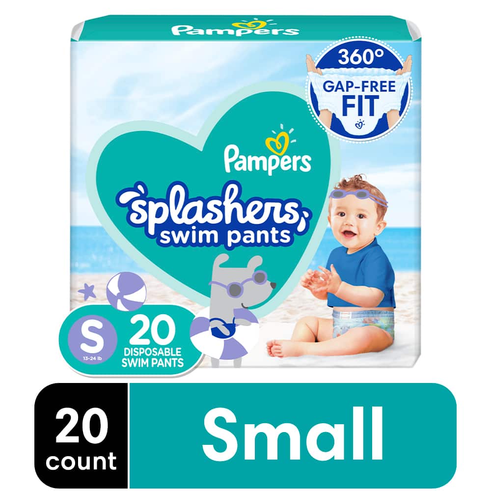 Pampers SPLASH S3 JUMBO 1.5X 6/20 20 ct product package