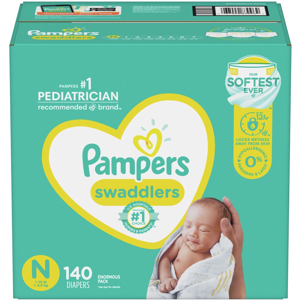 Pampers SWAD S0 Enormous 1/140 140 ct product package