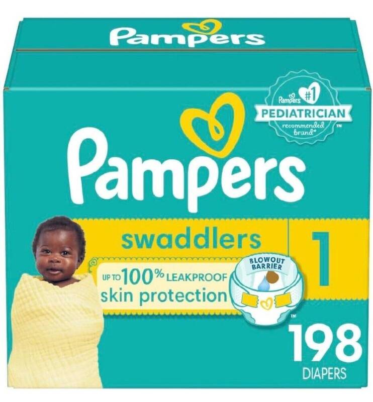 Pampers SWAD S1 OMS 1/198 198 ct product package