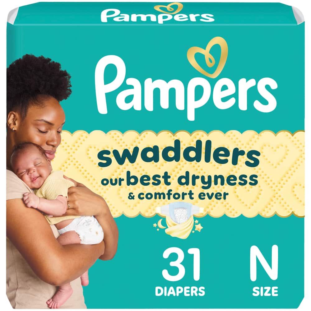 Pampers SWAD S0 JUMBO 4/31 31 ct product package