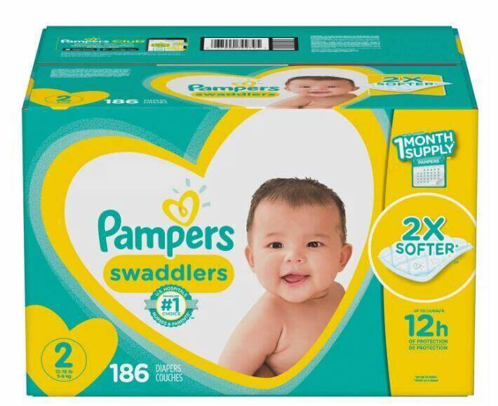 Pampers SWAD S2 OMS 1/186 186 ct product package