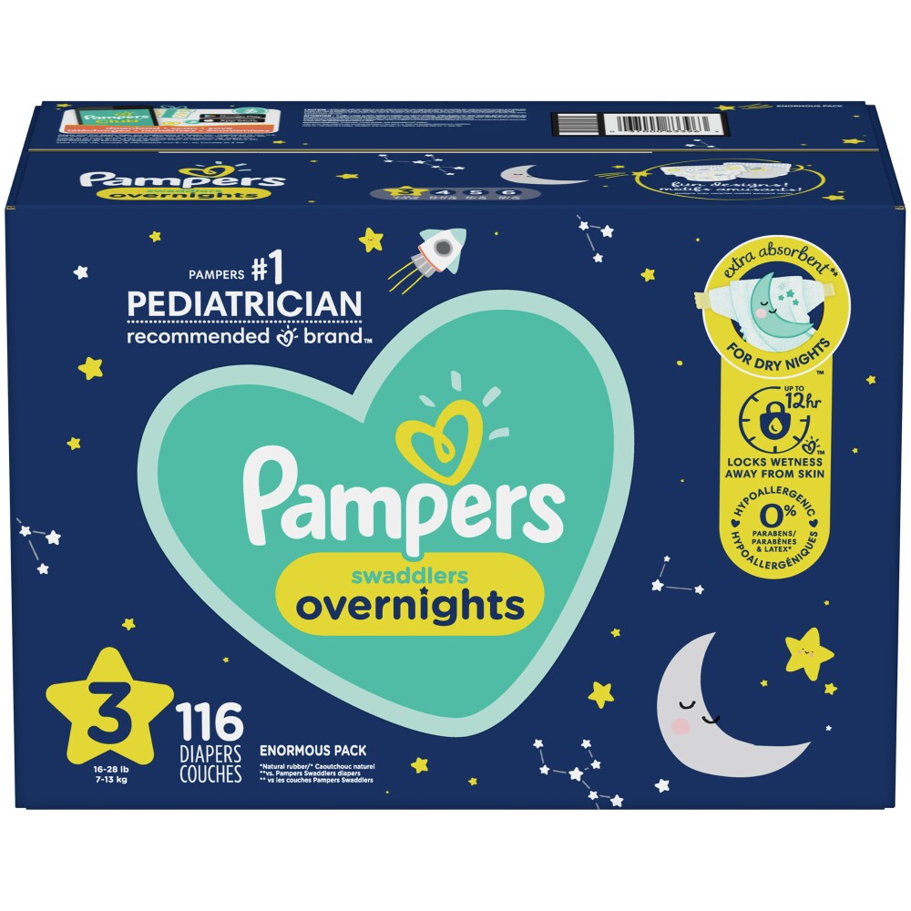 Pampers Zzz S3 Enormous 1/116 116 ct product package