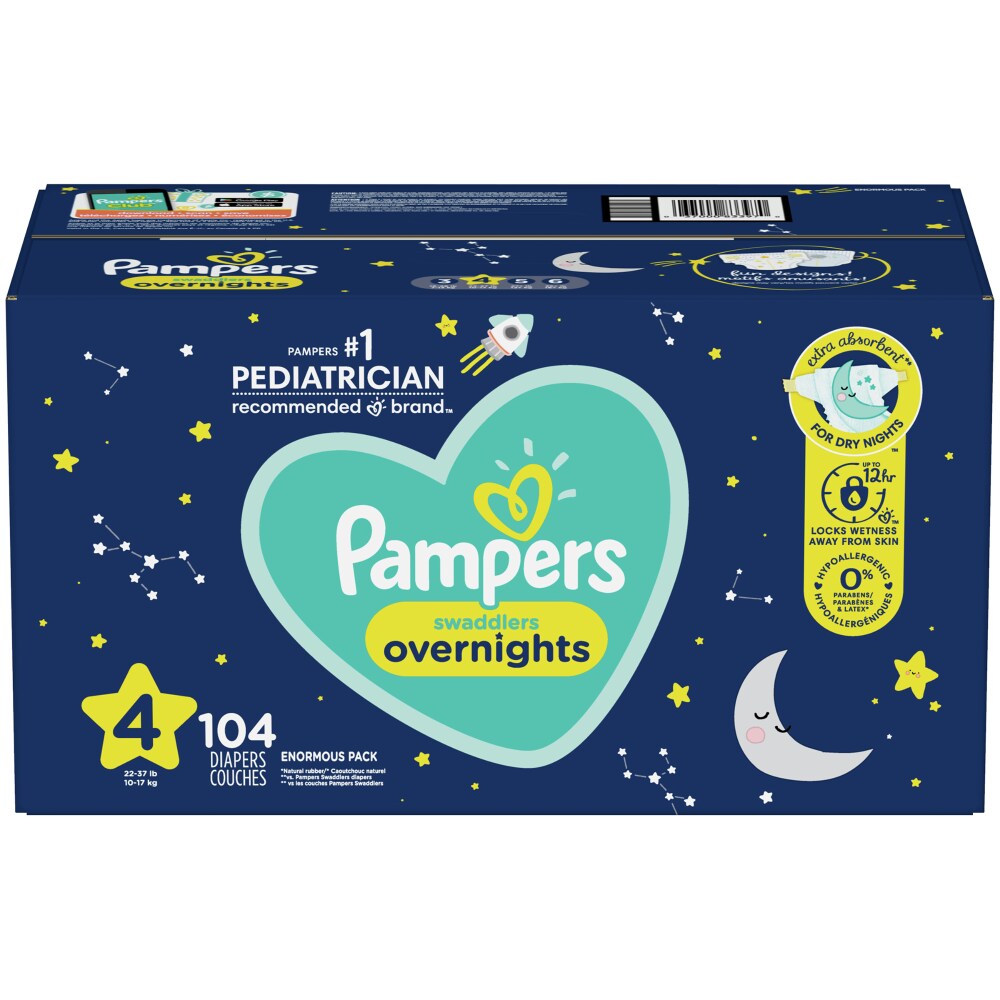 Pampers Zzz S4 Enormous 1/104 104 ct product package