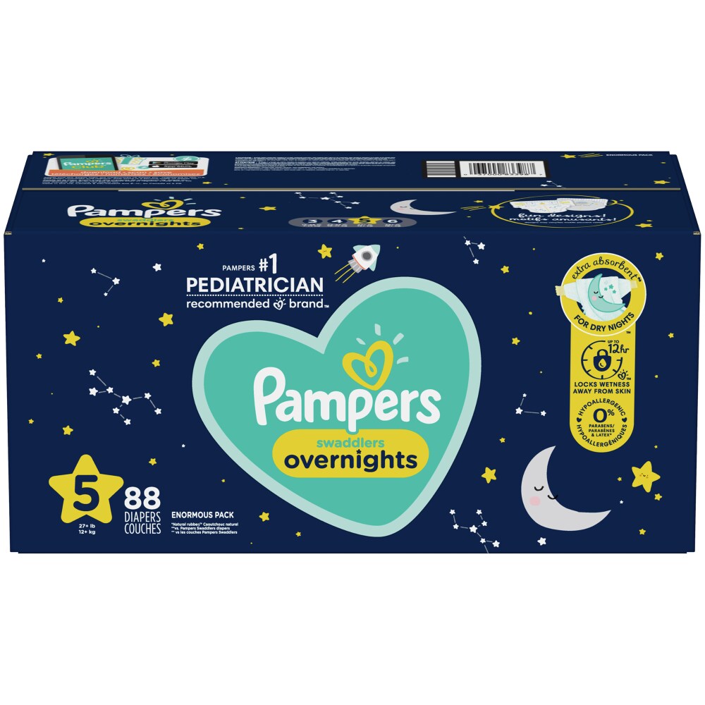 Pampers Zzz S5 Enormous 1/88 88 ct product package