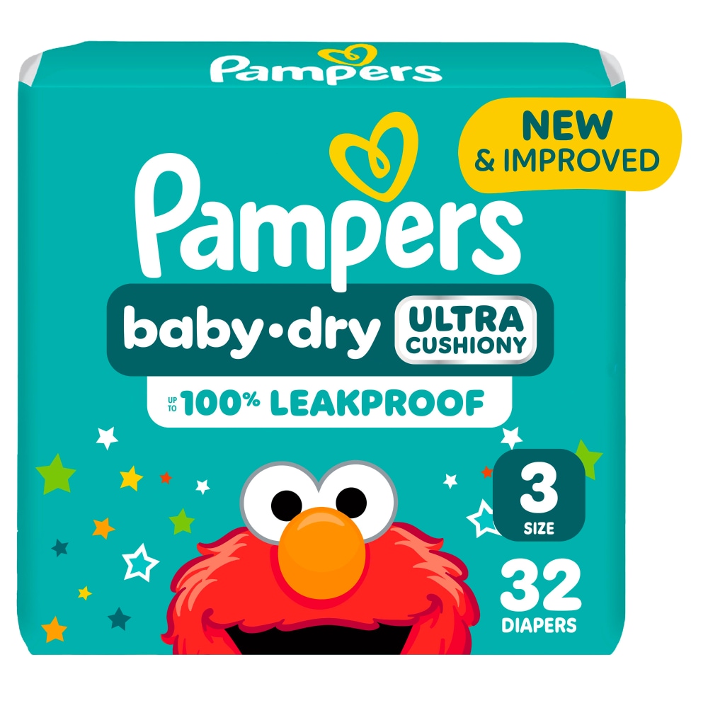 Pampers BDRY S3 JUMBO 4/32 32 ct product package