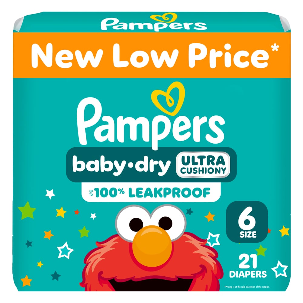 Pampers BDRY S6 JUMBO 4/21 21 ct product package
