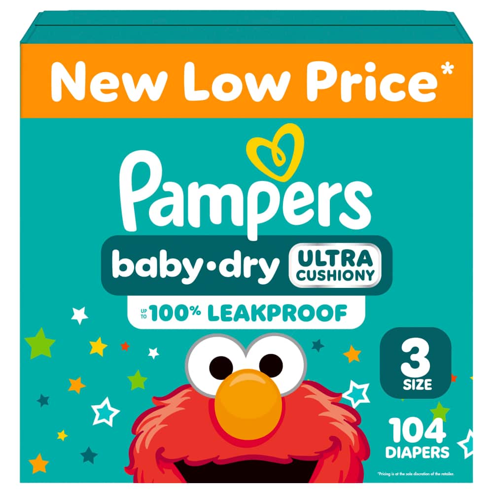 Pampers BDRY S3 SUPER 1/104 104 ct product package