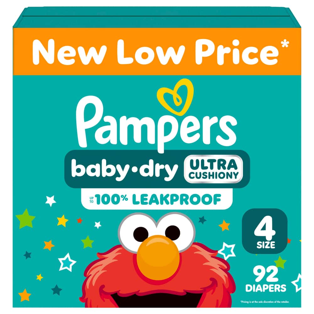 Pampers BDRY S4 SUPER 1/92 92 ct product package