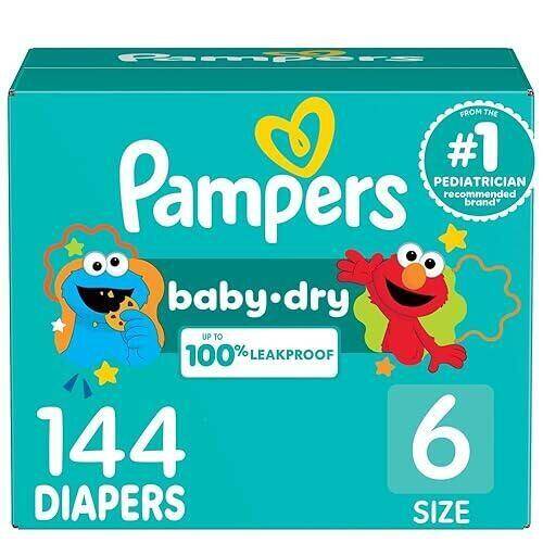 Pampers BDRY S6 OMS 1/144 144 ct product package