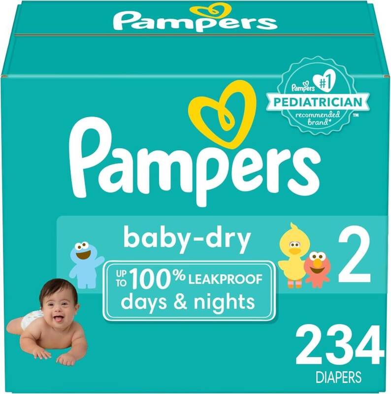 Pampers BDRY S2 OMS 1/234 234 ct product package