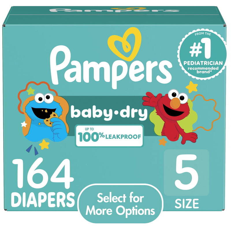 Pampers BDRY S5 OMS 1/164 164 ct product package
