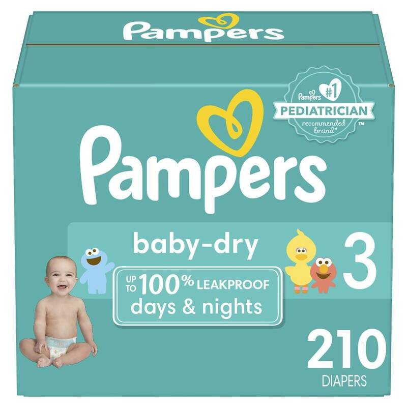 Pampers BDRY S3 OMS 1/210 210 ct product package