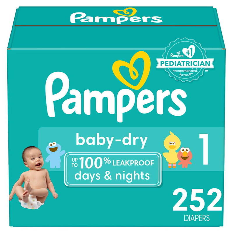 Pampers BDRY S1 OMS 1/252 252 ct product package