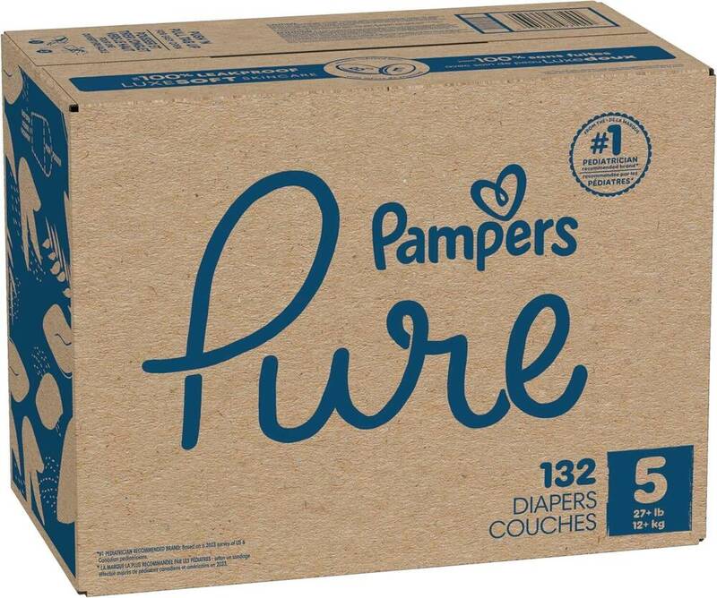 Pampers Pure S5 OMS 1/132 132 ct product package