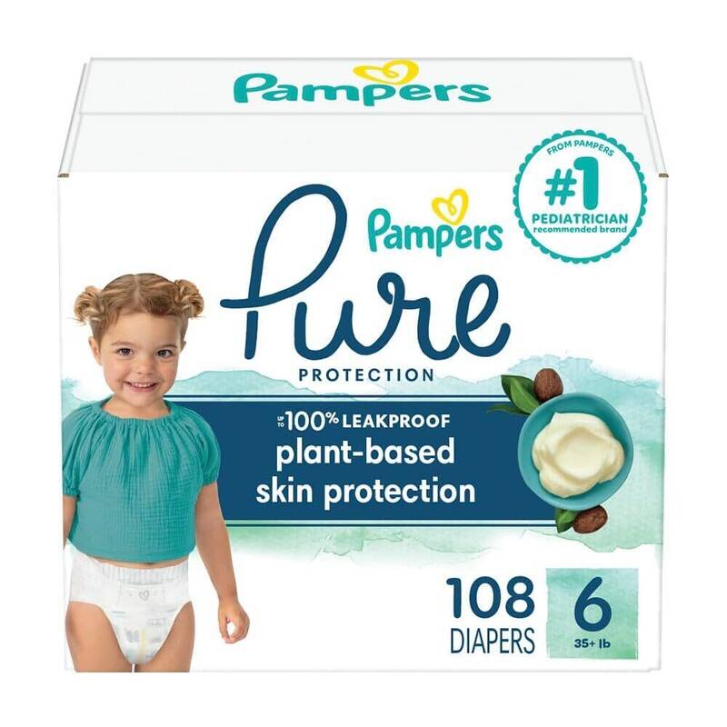Pampers Pure S6 OMS 1/108 108 ct product package
