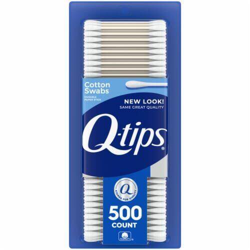 Q-tips Cotton Swabs 500ct product package
