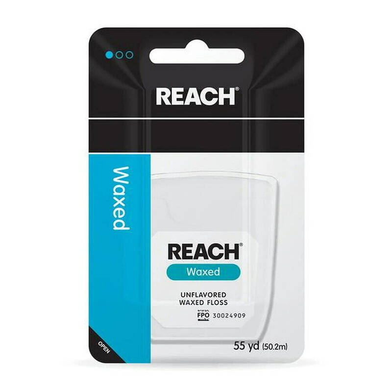 Reach Waxed Unflavored Dental Floss 55yd product package