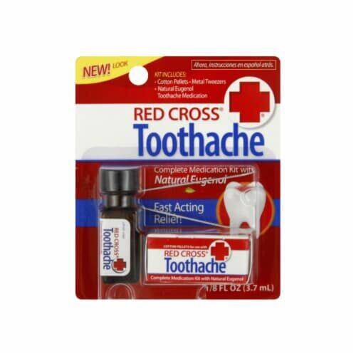 Red Cross Toothache Complete Medication Kit 1/8oz product package