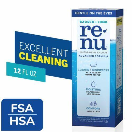 Bausch + Lomb renu Advanced Formula Multi-Purpose Solution 12oz product package