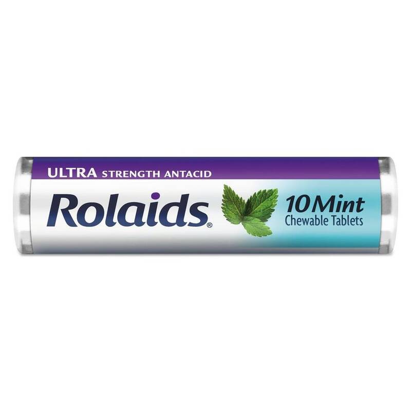 Rolaids Ultra Strength Mint Antacid Chewable Tablets 10ct product package