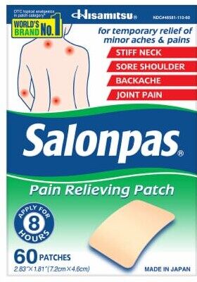 Salonpas Pain Relieving Patch 60ct product package