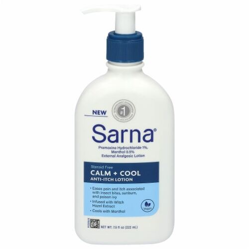 Sarna Calm + Cool Anti-Itch Lotion 7.5oz product package