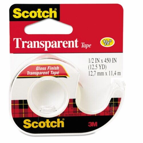 Scotch Transparent Tape 144 1/2"x450" product package