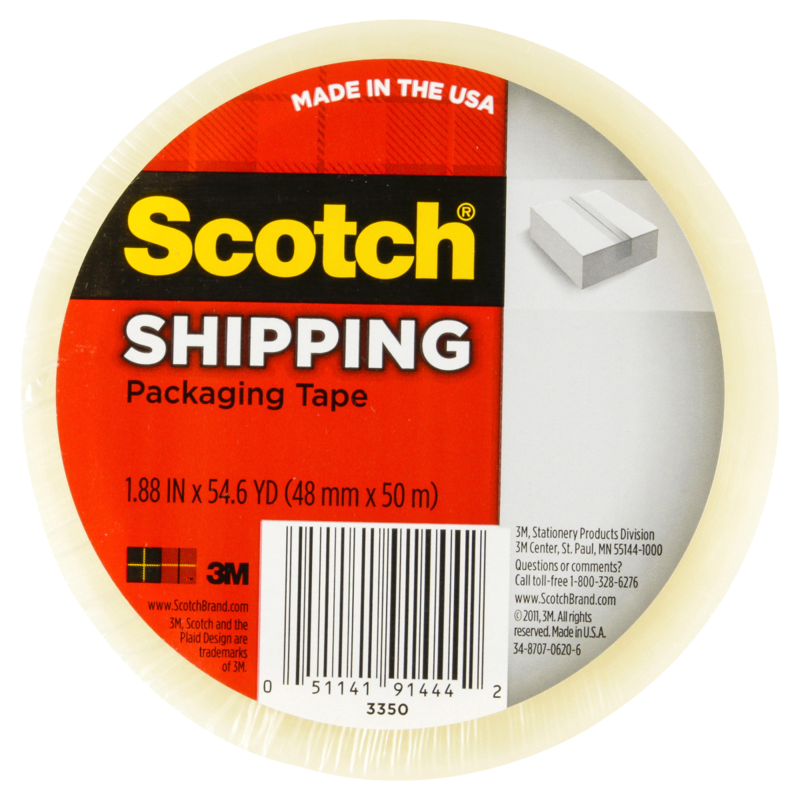Scotch Shipping Packaging Tape 3350 1.88"x56yd product package