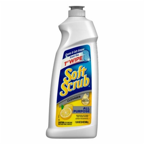 Soft Scrub All Purpose Cleanser, Lemon 24oz product package