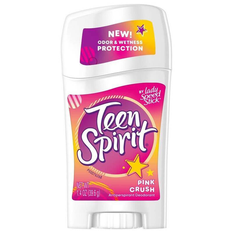 Teen Spirit by Lady Speed Stick Pink Crush Antiperspirant Deodorant 1.4 oz (39.6 g) product package