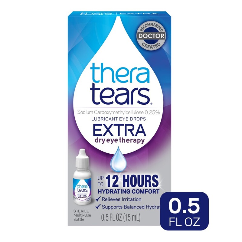 TheraTears EXTRA Dry Eye Therapy Lubricant Eye Drops .5oz product package