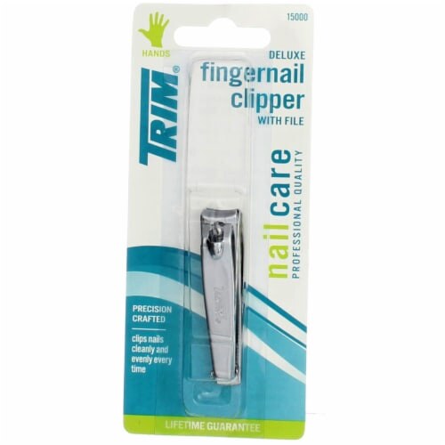 TRIM Deluxe Fingernail Clipper with File 1ct product package