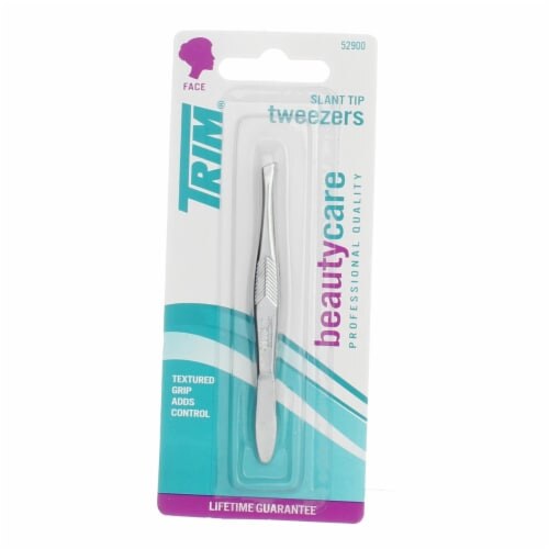 TRIM Slant Tip Tweezers 1ct product package