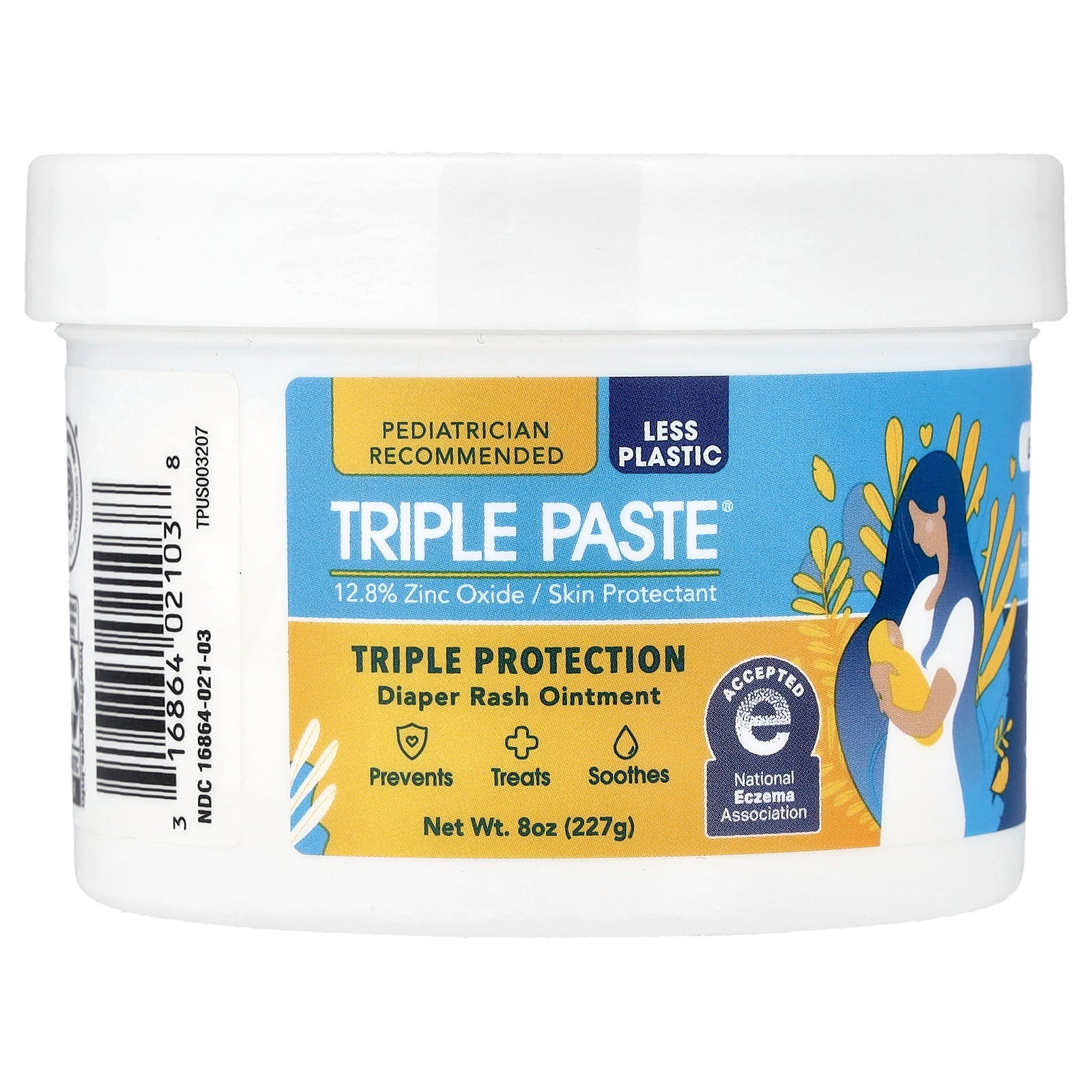 Triple Paste All-in-One Diaper Rash Ointment 8 oz (227 g) product package