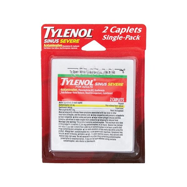 TYLENOL Sinus Severe Non-Drowsy Daytime Caplets 2ct product package