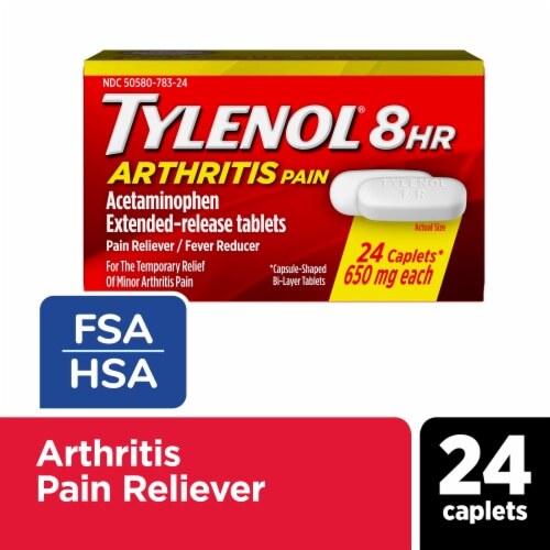 TYLENOL 8HR Arthritis Pain Extended-Release Caplets 24ct product package