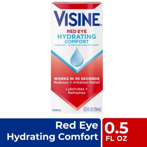 VISINE Red Eye Hydrating Comfort Eye Drops .5oz product package