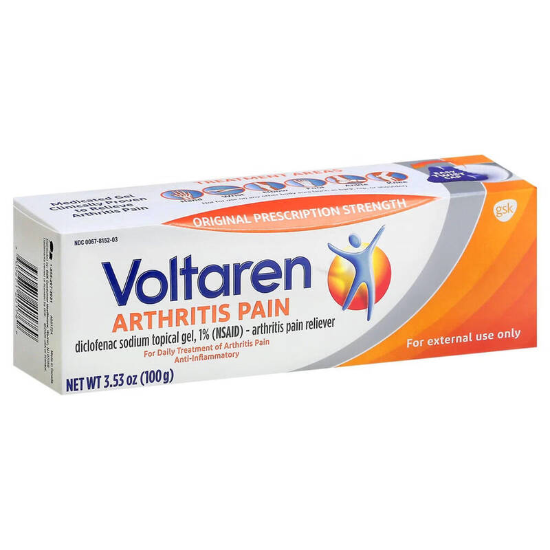 Voltaren Arthritis Pain Topical Gel, Diclofenac Sodium 1% 100 g (3.53 oz) product package