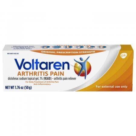 Voltaren Arthritis Pain Topical Gel, Diclofenac Sodium 1% 50 g (1.76 oz) product package